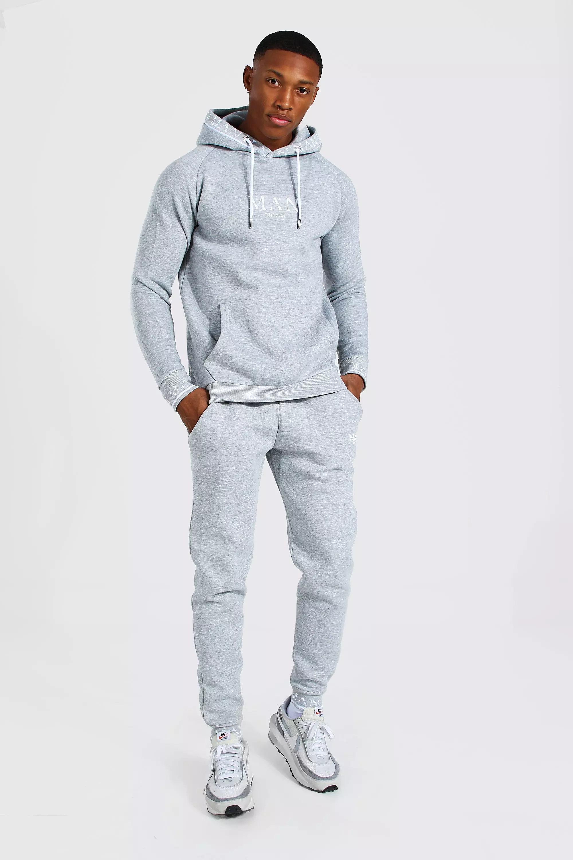 Man tracksuit grey sale